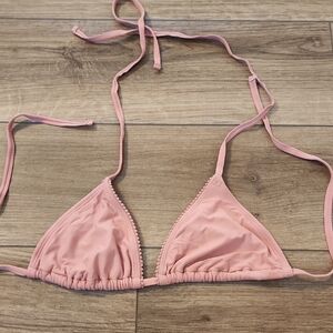 Pink Triangle Bikini Top